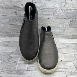 ECCO Soft 7 Bronze Brown Side Zip Low Bootie Shoes Women EU 42 US 8.5 Extra Wide